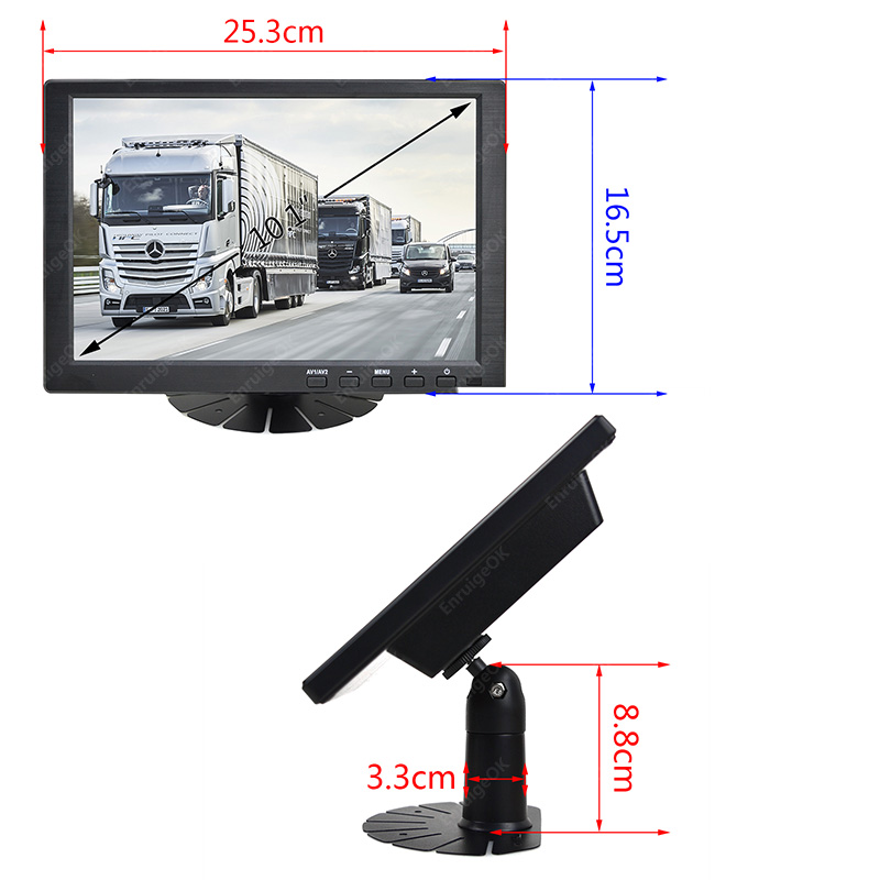 LCD-monitor 10,1 met externe BNC-ingang HDMI/VGA/AV/USB | Cool Mania LCD-monitor 10,1 met externe BNC-ingang HDMI/VGA/AV/USB | Cool Mania